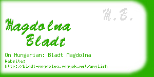 magdolna bladt business card